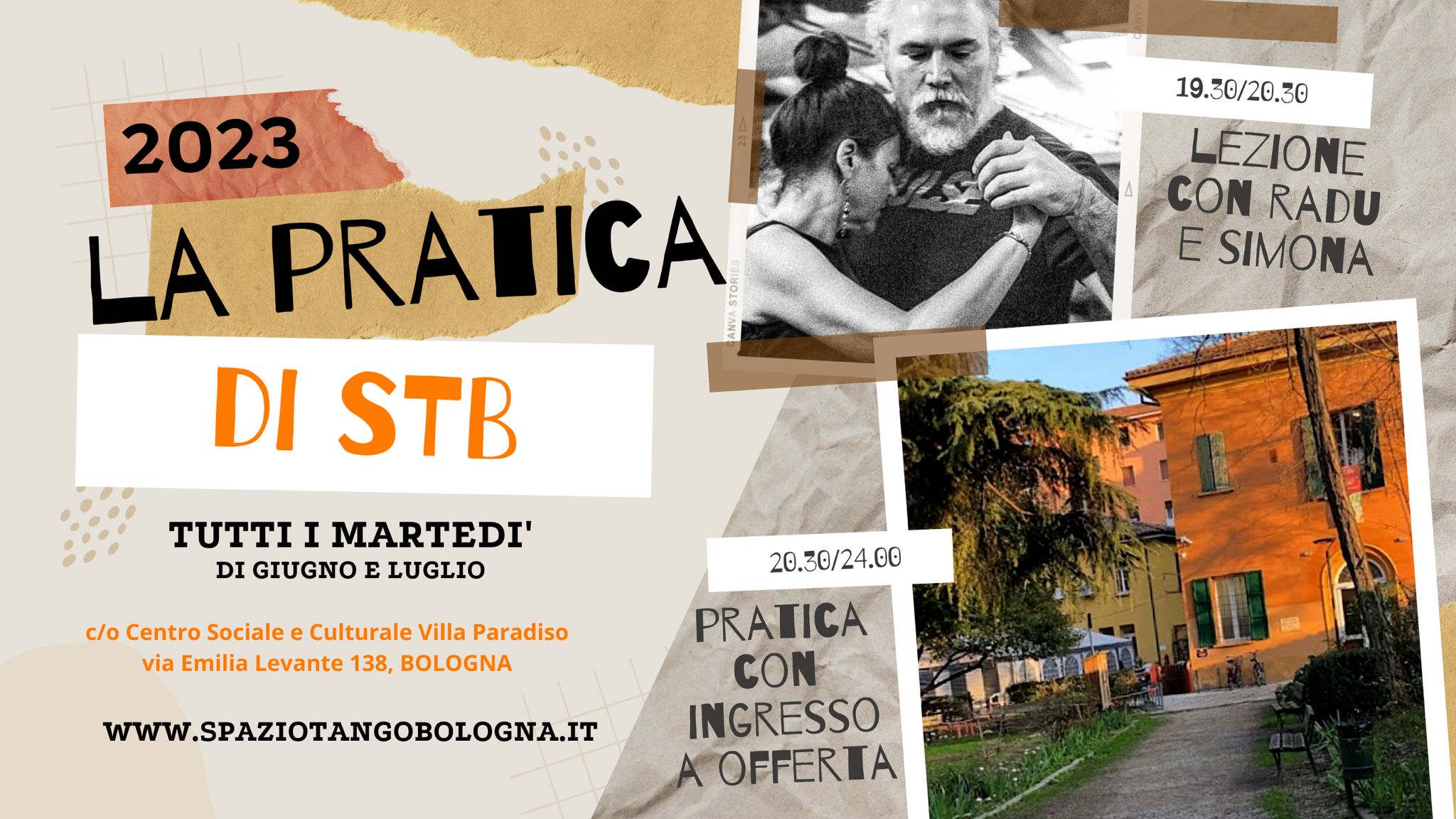 cover estivo spazio tango bologna 2023